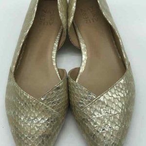NWT Naturalizer  Gold Tone D'Orsay Flats Size 8.5